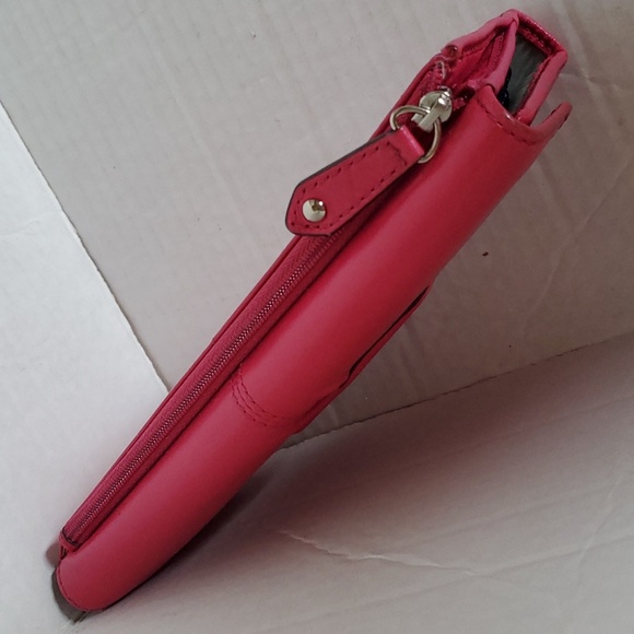 Coach Ashley Fuchsia Wallet Clutch Card Holder Women's Woman's Hot Pink - Picture 6 of 14